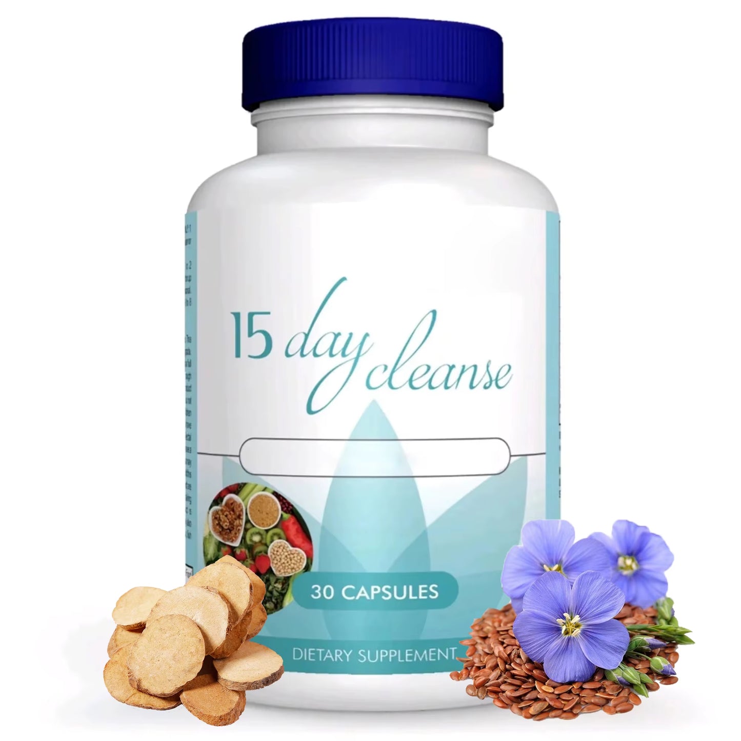 15 Day Colon Cleanse Detox - Supports Weight Loss, Advanced Bowel Movement, Constipation Relief and Relaxation - 30 Capsules