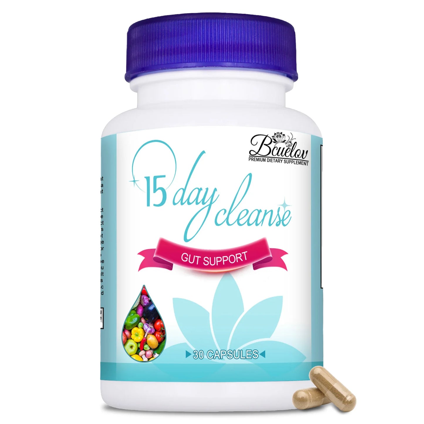 15-Day Colon Cleanse for Overall Colon, Digestive Regulation and Intestinal Health